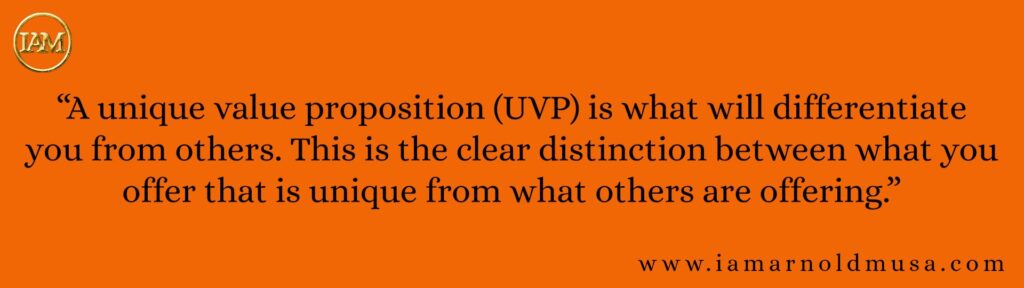 1. A unique value proposition